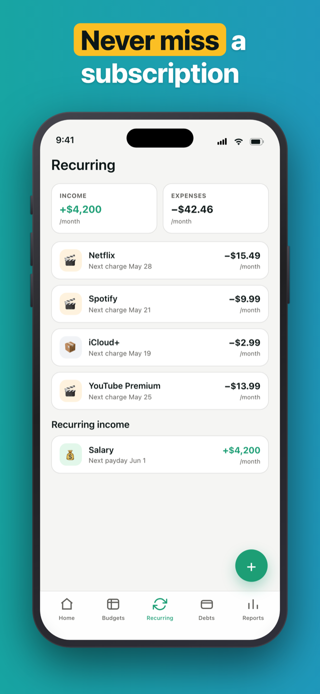 Penno recurring subscriptions on autopilot